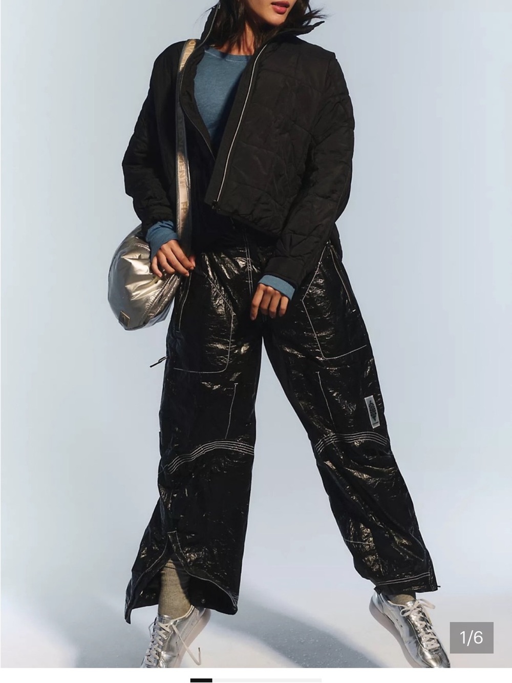Free people  black ski/snowboard pant